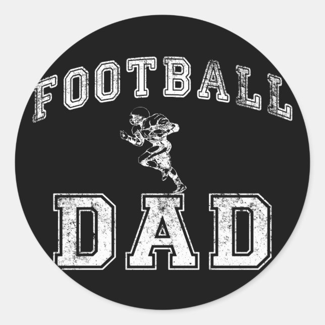 Adesivo Redondo Pai de futebol (Frente)
