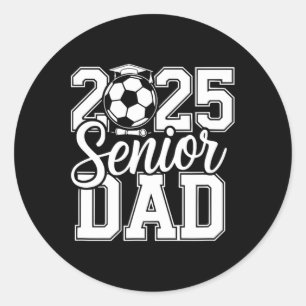 Adesivo Redondo Pai De Futebol 2025 - Graduação Do Segundo grau Da
