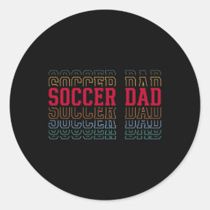 Adesivo Redondo Pai de Futebol Pai Campeão Texto Engraçado Camisa