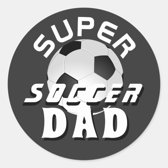 Adesivo Redondo Pai de Futebol Super Futebol Padre (Frente)