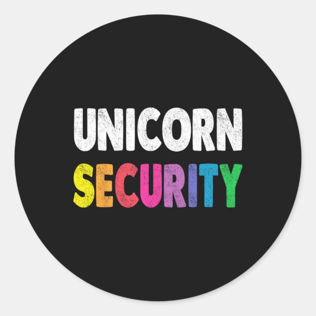 Adesivo Redondo Pai de Halloween Mãe Filha Adulta Costume Unicorn  (Frente)