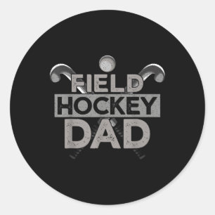 Adesivo Redondo Pai de Hockey de Campo Pai de Hockey de Campo