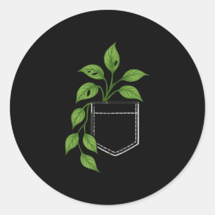 Adesivo Redondo Pai de Plantas Mães de Plantas, Jardineiro de Casa