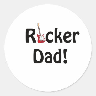 Adesivo Redondo Pai de Rockstar