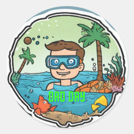 Adesivo Redondo pai dia