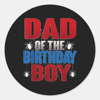 Adesivo Redondo Pai Do Aniversário Engraçado Família M