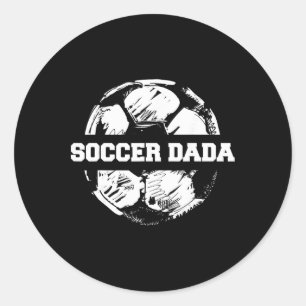 Adesivo Redondo Pai do Futebol Dada do Futebol Camiseta Dividida P