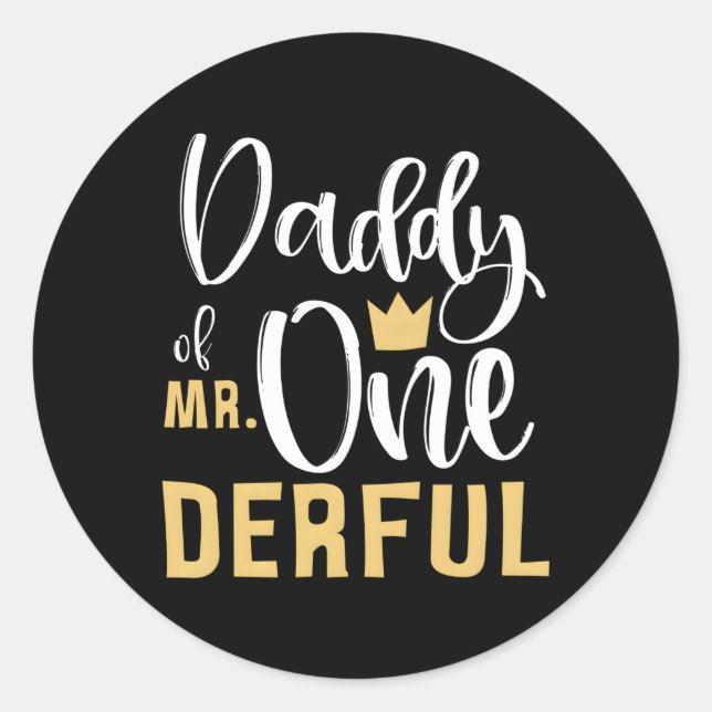 Adesivo Redondo Pai Do Sr. Onelinda 1Rua, Primeira Derrogada (Frente)