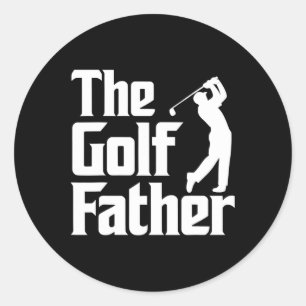 Adesivo Redondo Pai Golfista Presente Engraçado para o Dia dos Pai