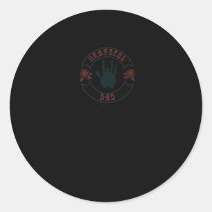 Adesivo Redondo Pai Grateful Vintage T Shirt