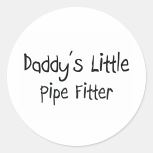 Adesivo Redondo Pai Little Pipe Fitter