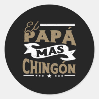 Adesivo Redondo Pai Mexicano El Papa Mas Chingon Para Marido
