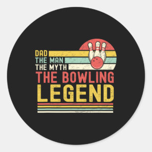 Adesivo Redondo Pai O Homem O Mito A Legenda Da Boliche Vintage Bo