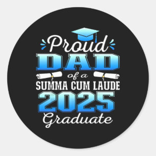 Adesivo Redondo Pai Orgulhoso 2025 Summa Cum Laude Cl 2025 Formand