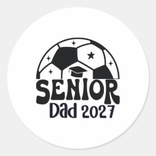 Adesivo Redondo Pai Orgulhoso de Veterano Futebol Clube de 2027 Gr