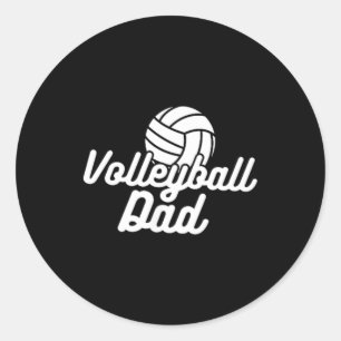 Adesivo Redondo Pai Orgulhoso de Volei Dia dos Pais