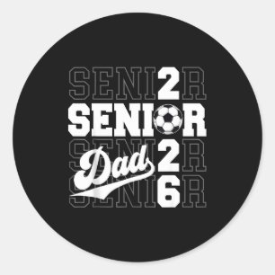 Adesivo Redondo Pai Orgulhoso Graduado Senior 2026