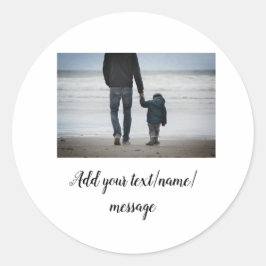 Adesivo Redondo pai pai do dia de os pais adicionar pai de texto d