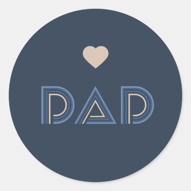 Adesivo Redondo Pai, Pilar de Honra (Frente)