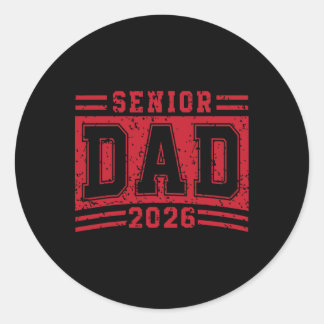 Adesivo Redondo Pai Sênior Formatura 2026 Pai Orgulhoso Graduado D
