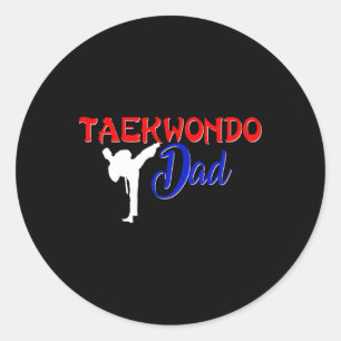 Adesivo Redondo Pai Taekwondo Camisa Tae Kwon Do Martirizam