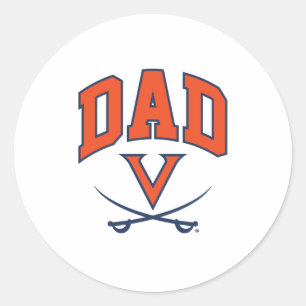 Adesivo Redondo Pai Virginia Cavaliers
