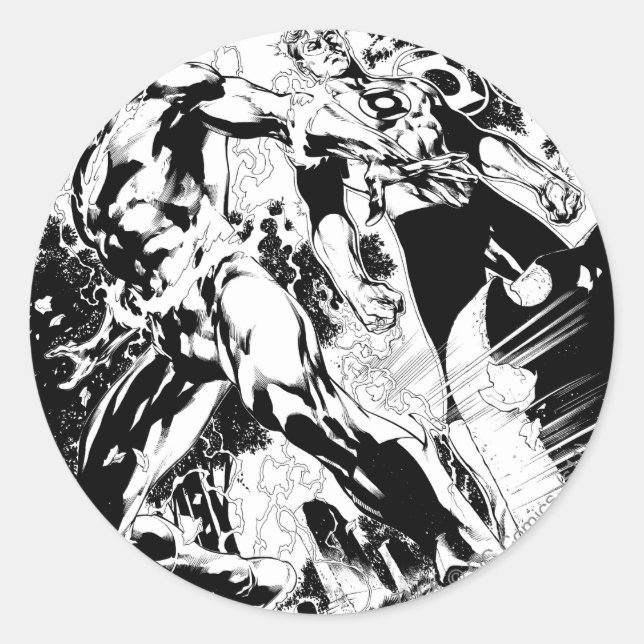 Adesivo Redondo Painel Lanterna Flash e Verde 2 (Frente)