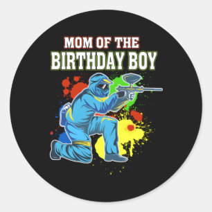 Adesivo Redondo Paintball Mãe Do Py Paintball