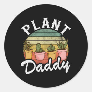 Adesivo Redondo Pais do Landscaper Gardener Plant Expert Pai