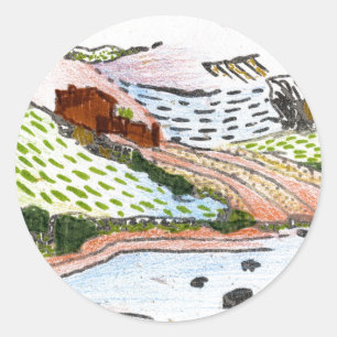 Adesivo Redondo País galês