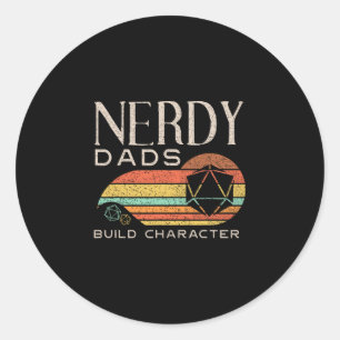 Adesivo Redondo Pais Nerds Constroem Caráter Divertido Jogo Rpg D2