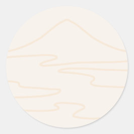 Adesivo Redondo Paisagem japonesa