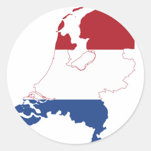 Adesivo Redondo Países Baixos NL