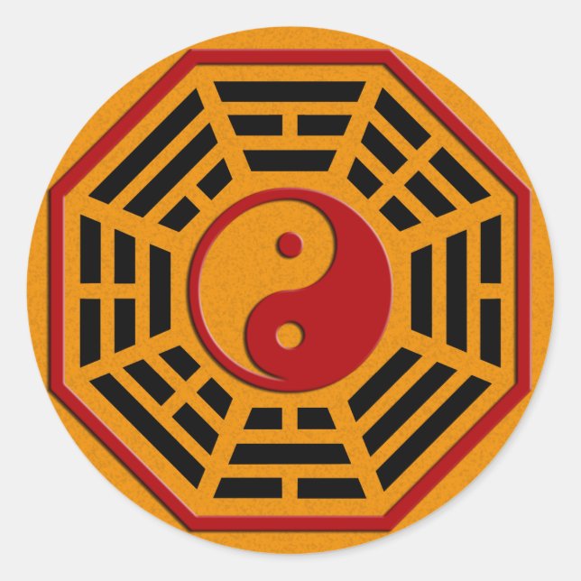 Adesivo Redondo PaKua | espadilha de laranja (Frente)