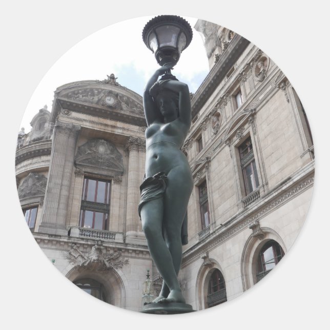 Adesivo Redondo Palais Garnier. Paris. França. (Frente)