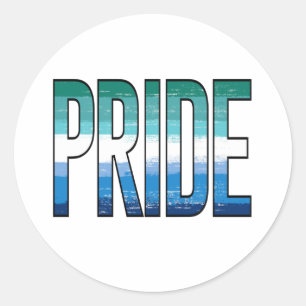 Adesivo Redondo Palavra de Orgulho Malista gay