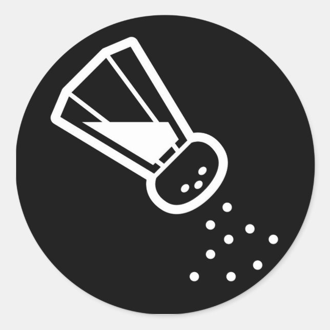 Adesivo Redondo Palavras-Círculo - Edição Sal Shaker (Frente)