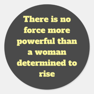 Adesivo Redondo Palavras de empoderamento para mulheres em