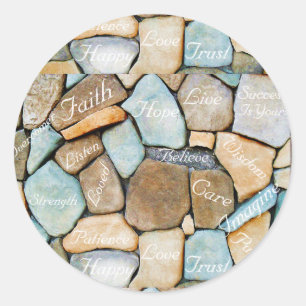 Adesivo Redondo Palavras de incentivo, palavras de Hope_