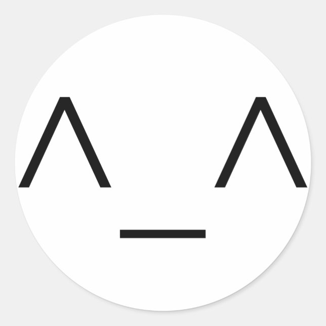 Adesivo Redondo ^_^ Palavras Emoticon Felizes (Frente)