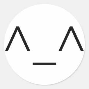 Adesivo Redondo ^_^ Palavras Emoticon Felizes