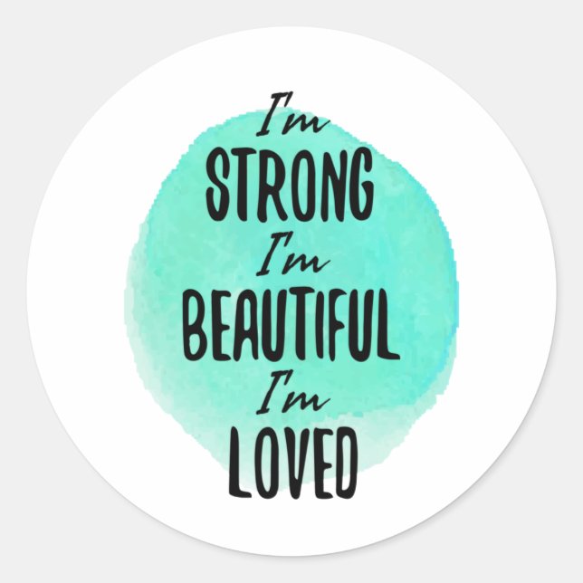 Adesivo Redondo palavras motivadoras para sonhadores e duros (Frente)