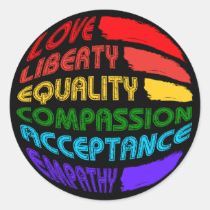 Adesivo Redondo Palavras Para Viver Por