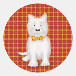 Adesivo Redondo Palavras-vindas do oeste da rodovia