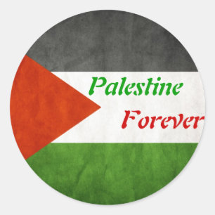 Adesivo Redondo Palestina Forever Sticker
