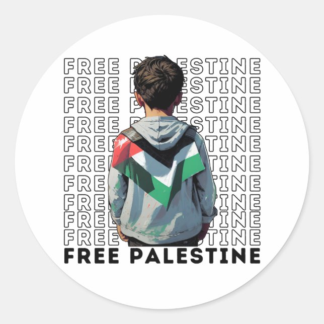 ADESIVO REDONDO PALESTINA LIVRE (Frente)