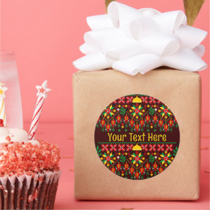 Adesivo Redondo Palestina Tatreez Embroderia Tradicional