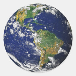 Adesivo Redondo Paletas Planeta Terra