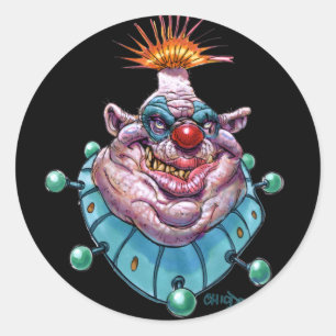 Adesivo Redondo Palhaço