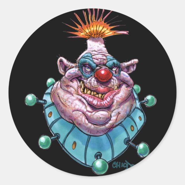 Adesivo Redondo Palhaço (Frente)